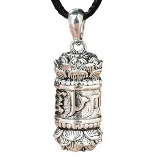 Collier d'amulettes  <br>  Lotus tibétain – Image 8