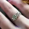 Talisman Ring <br> Pentacle Wiccan 17 Wiccan Ring Pentacle on finger | Charm and Amulet