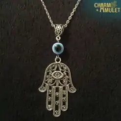 Cheap Fatima-hand-necklace-down-with-evil-eye