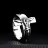 Jesus Ring on the cross Charm and Amulet 2a 4 | Charm and Amulet™