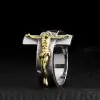 Jesus Ring on the cross Charm and Amulet 5a 7 | Charm and Amulet™