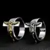 Jesus Ring on the cross c Charm and Amulet 4a 6 | Charm and Amulet™