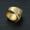 Bague Talisman <br> Bague Jésus 19 Chevalière-Jésus-Christ-sur-la-croix-frontside-détail des croix Charm-and-Amulet