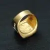 Bague Talisman <br> Bague Jésus 22 Signet-Ring-Jésus-Christ-sur-la-croix-vue-dedans Charm-et-Amulette