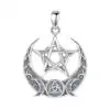 Collier Pendentif argent <br> Pentagramme wiccan triple lune 13 Collier-3-lunes-triple-lune-Variante-pendant-only-Charm-and-amulet.jpg