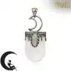 Amulet Necklace <br> Crystal Moon Necklace 36 White Cristal Pendant monn crescent Charm and Amulet