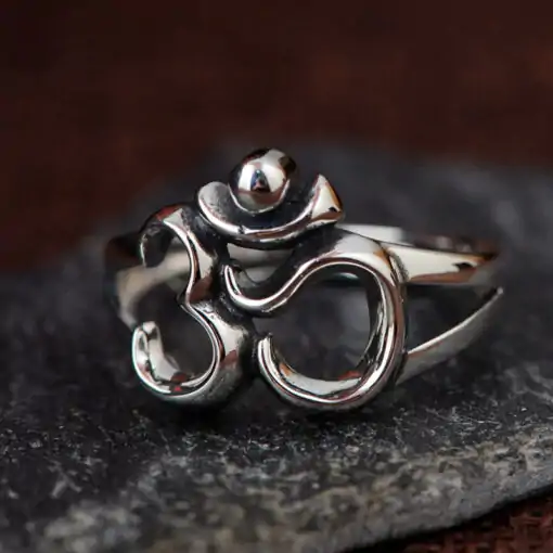 Talisman Ring <br> Om Ring. 9 Spiritual OM-ring-Charm-and-Amulet