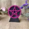 Pentagram candle Black Variant | Charm and amulet