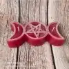 Ritual candle triple moon Red Charm and amulet_38