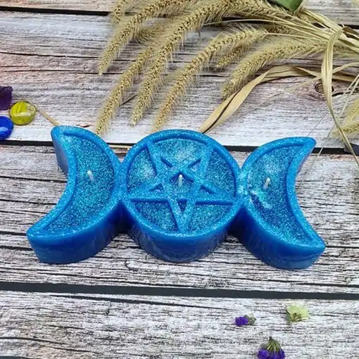 Ritual candle triple moon Charm and amulet_38