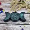 Ritual candle triple moon Green Charm and amulet_38