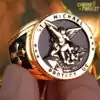 Bague Talisman <br> Bague St Michel 25 Saint Michel- chevalière Variante-4-Bracelet-et-Amulette