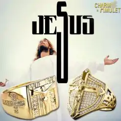 Signet-Ring-Jesus-Christ-and-cross-display Charm-and-Amulet