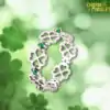 Talisman Ring <br> Silver Ring Four Leaf Clover 20 Silver-Ring-Four-Leaf-Clover-Open-style-Charm-and-Amulet