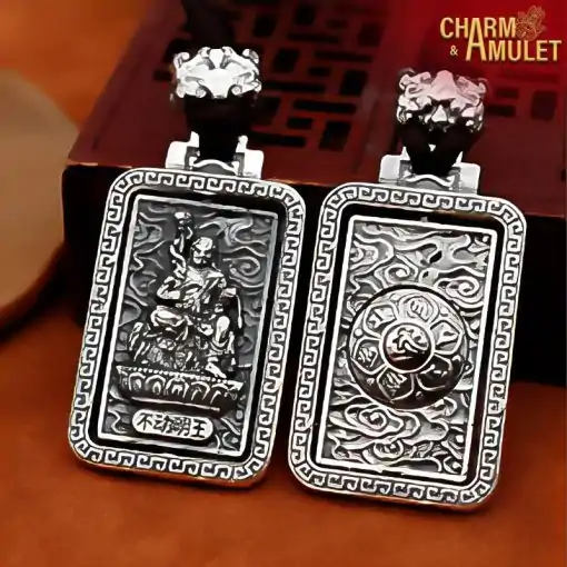 Collier d'amulettes  <br>  Bouddha d'argent – Image 7