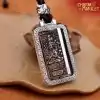 Silver Tibetan amulet Buddha 9 2 | Charm and Amulet™