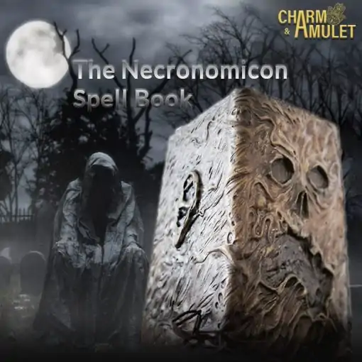 The Necronomicon Book display | Charm and Amulet.