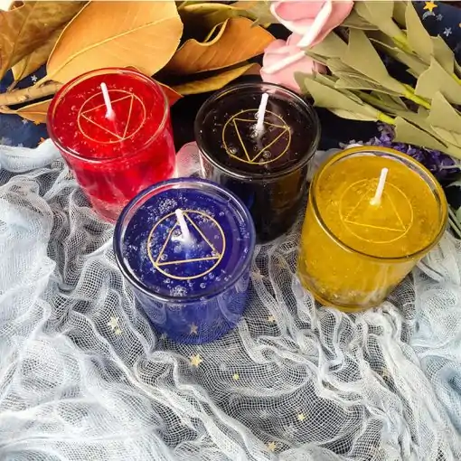 Gel pour bougie wiccan pour faire un voeu | Charm-and-Amulet