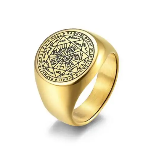 Sept-Archanges-sceau-bague-or vairant breloque-et-amulette