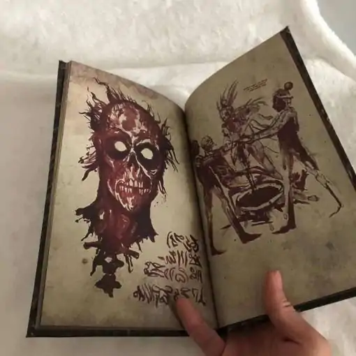 The Necronomicon Book with human blood ink | Charm and Amulet.
